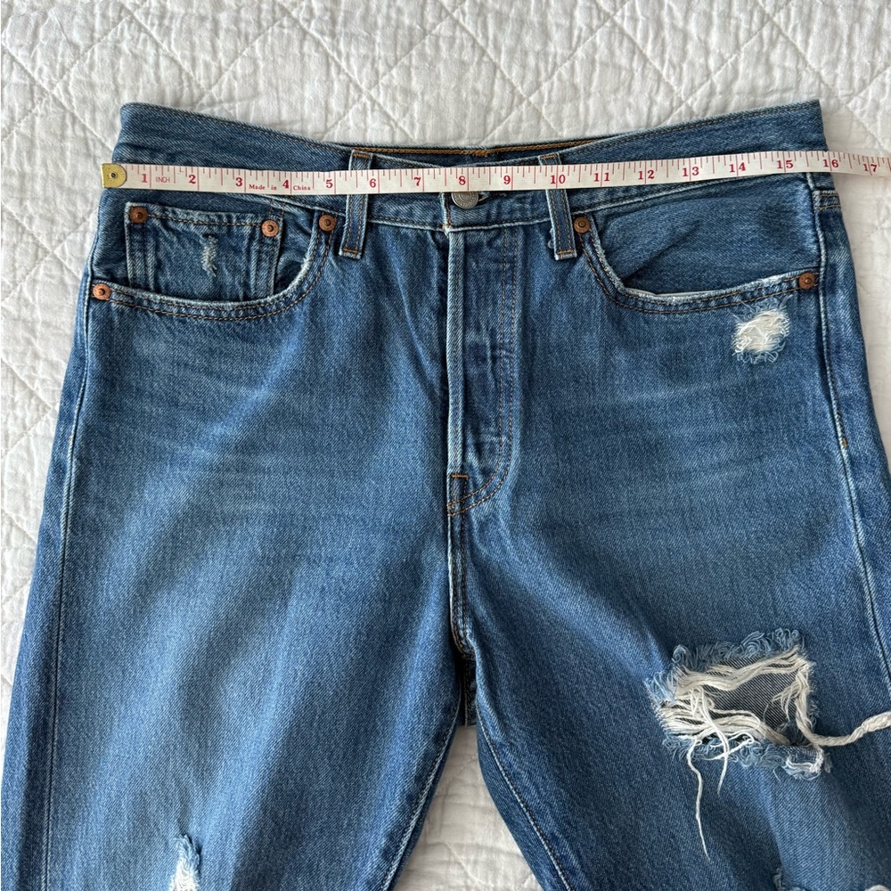 Levi’s Wedgie Straight Blue Denim Jeans - Picture 11 of 12